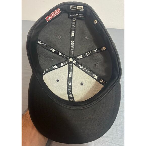 Ohio State Buckeyes New Era Hat 59Fifty Size 8 Gray 5950 OSU O Logo Fitted Cap - Picture 6 of 7